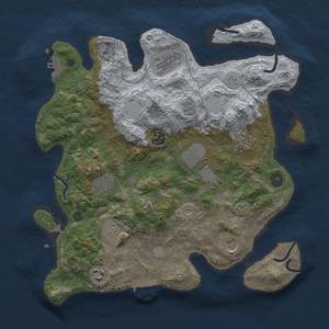 Thumbnail Rust Map: Procedural Map, Size: 3500, Seed: 1473705461, 16 Monuments