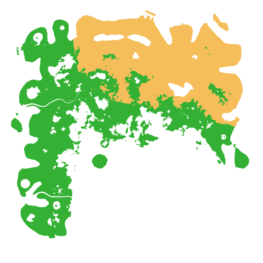 Biome Rust Map: Procedural Map, Size: 5000, Seed: 32165491