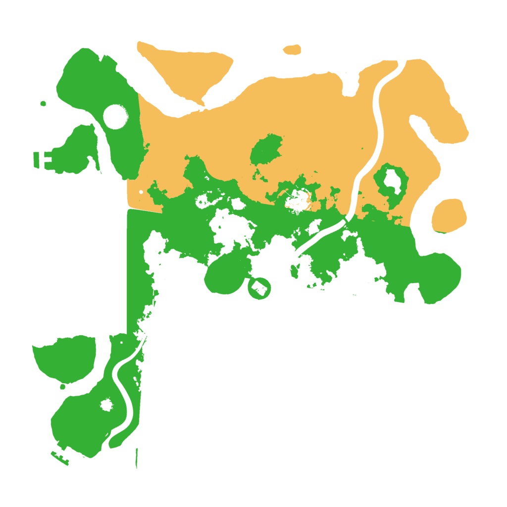 Biome Rust Map: Procedural Map, Size: 3700, Seed: 12342