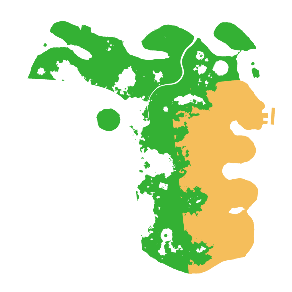 Biome Rust Map: Procedural Map, Size: 3500, Seed: 609143049