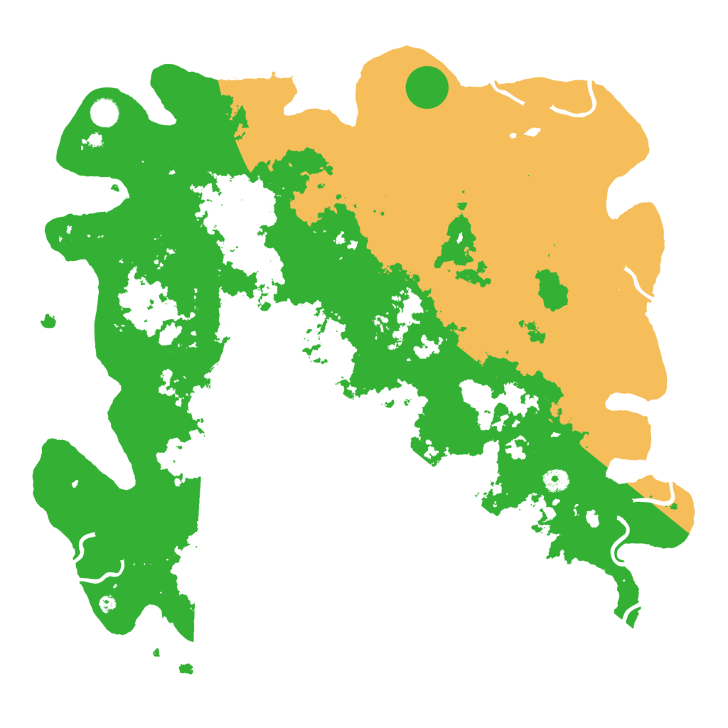 Biome Rust Map: Procedural Map, Size: 4500, Seed: 222991155