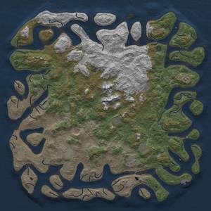 Thumbnail Rust Map: Procedural Map, Size: 6000, Seed: 5112021, 19 Monuments