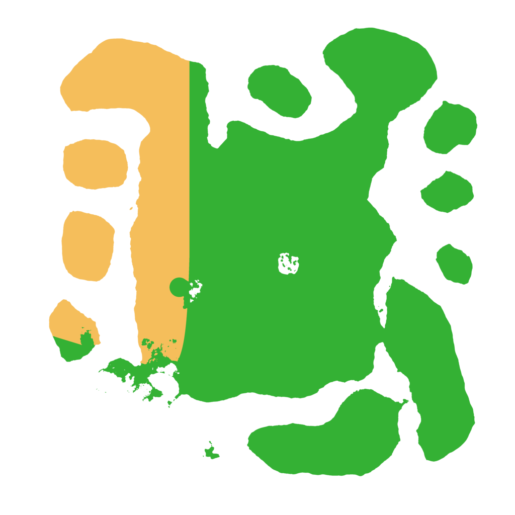 Biome Rust Map: Barren, Size: 3500, Seed: 1438904505