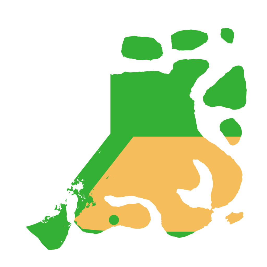 Biome Rust Map: Barren, Size: 3500, Seed: 247798