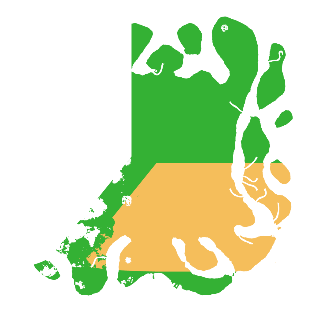 Biome Rust Map: Procedural Map, Size: 4500, Seed: 35426877