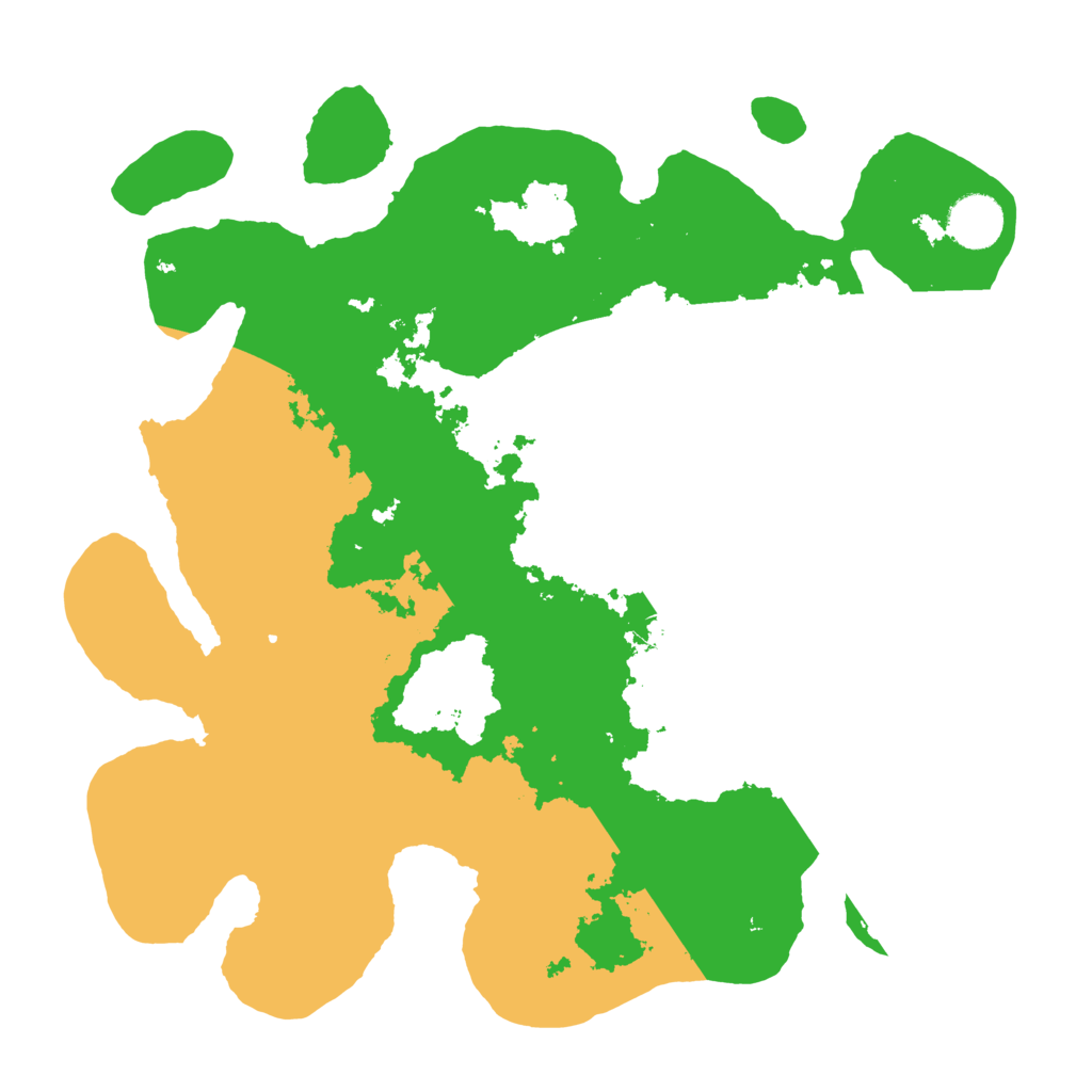 Biome Rust Map: Barren, Size: 3500, Seed: 51121