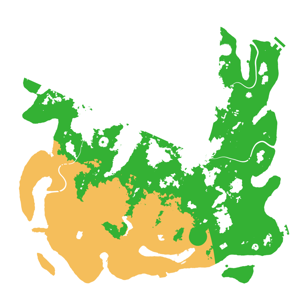 Biome Rust Map: Procedural Map, Size: 4500, Seed: 14388563