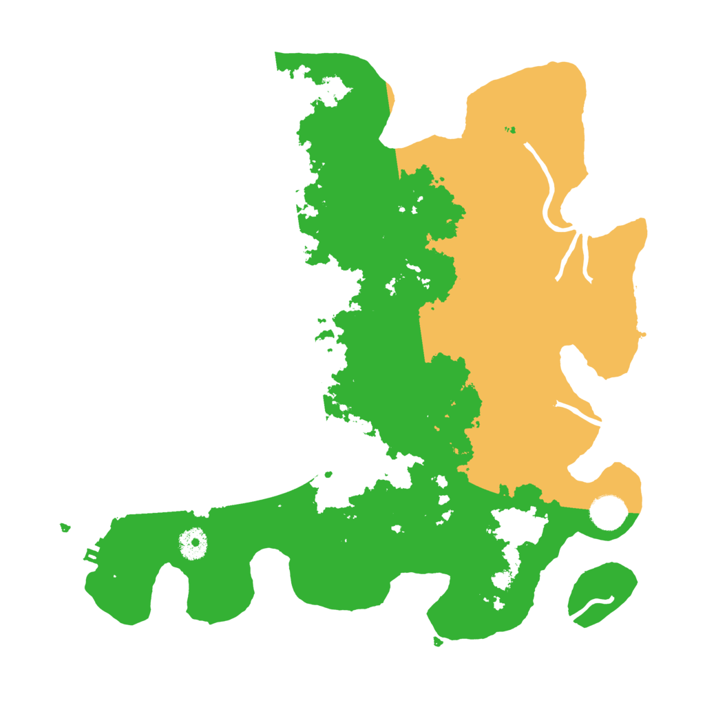 Biome Rust Map: Procedural Map, Size: 3500, Seed: 86560332