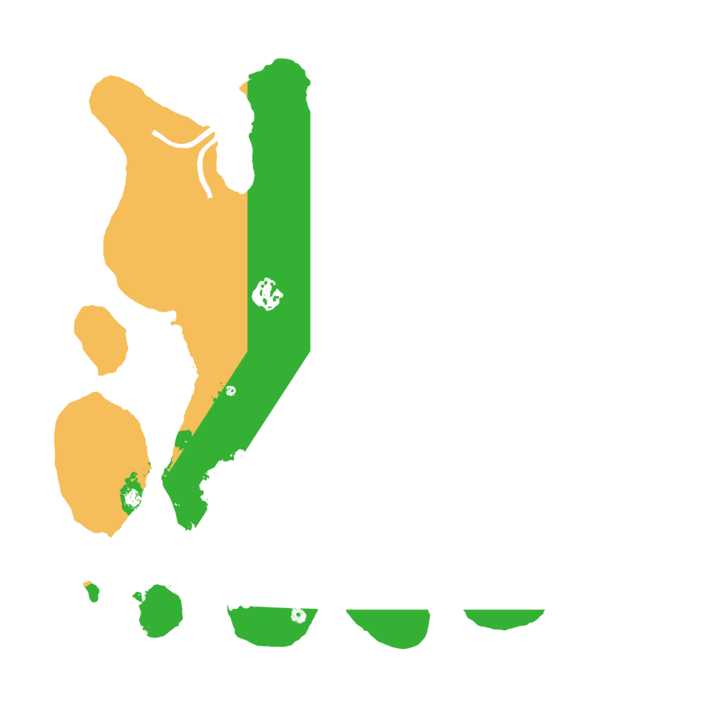 Biome Rust Map: Procedural Map, Size: 3500, Seed: 1565