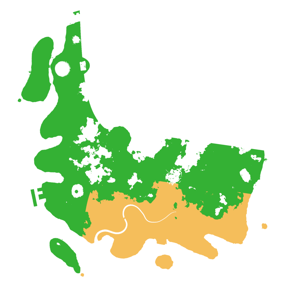Biome Rust Map: Procedural Map, Size: 3500, Seed: 21165649
