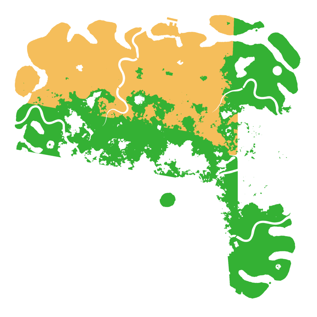 Biome Rust Map: Procedural Map, Size: 6000, Seed: 556433721