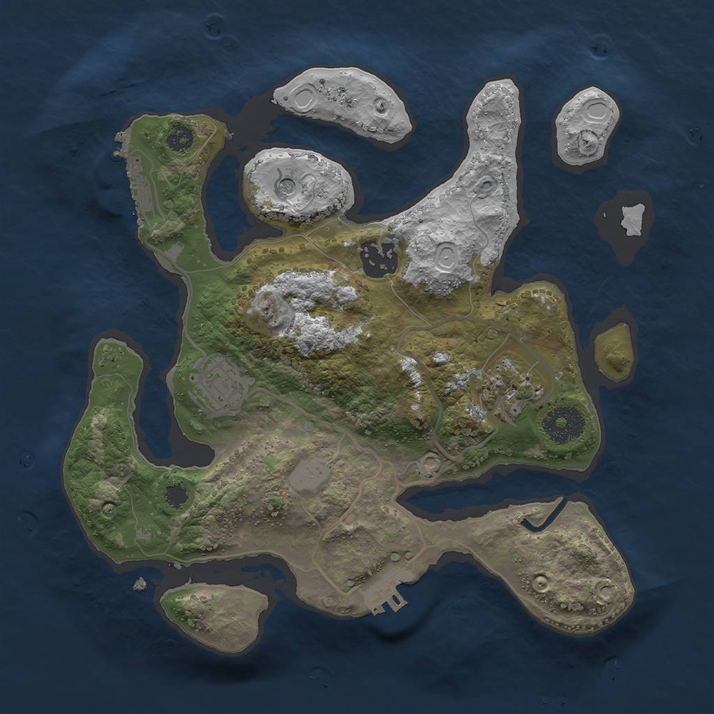 Rust Map: Procedural Map, Size: 2750, Seed: 20211105, 11 Monuments
