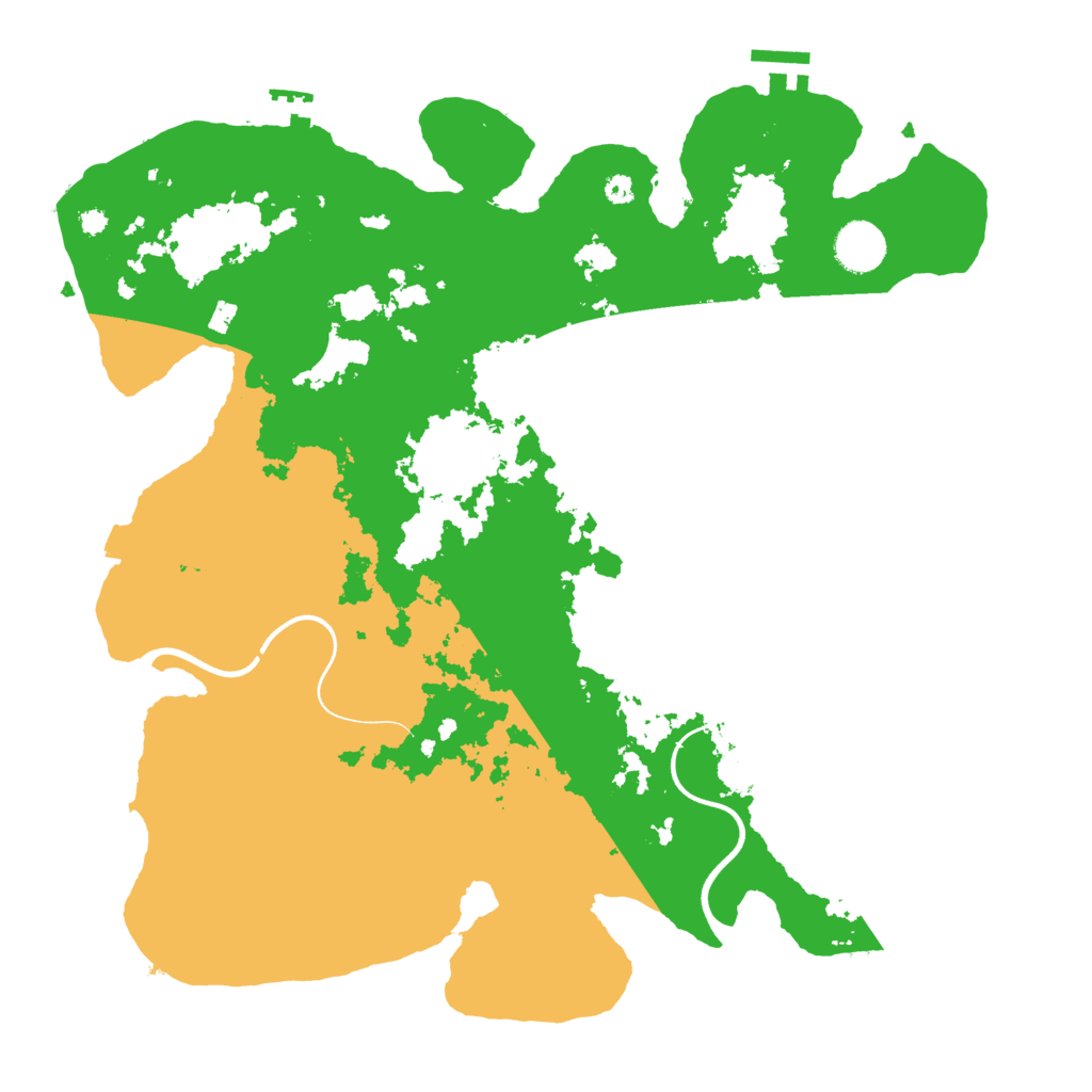 Biome Rust Map: Procedural Map, Size: 3750, Seed: 152861290