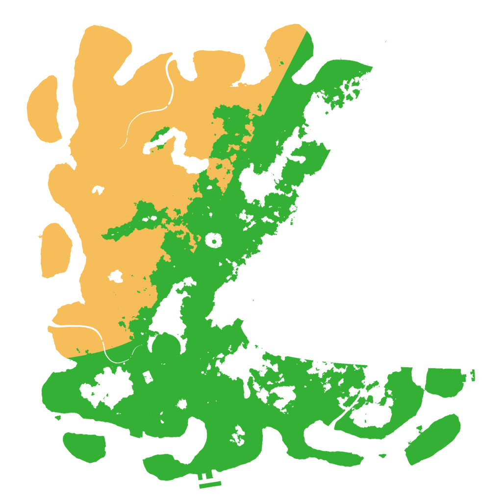 Biome Rust Map: Procedural Map, Size: 4600, Seed: 38