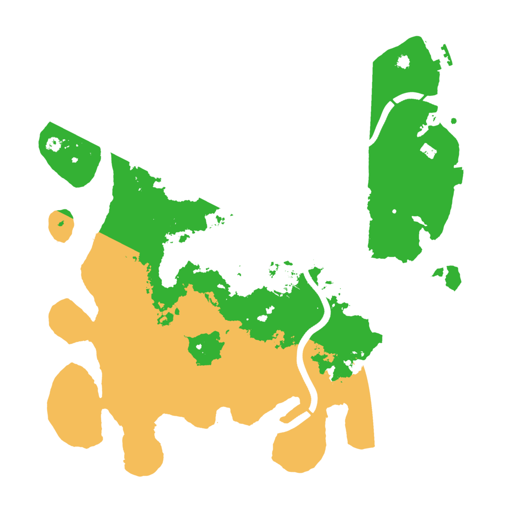 Biome Rust Map: Procedural Map, Size: 3500, Seed: 1032929140
