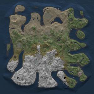 Thumbnail Rust Map: Procedural Map, Size: 4000, Seed: 626136893, 19 Monuments