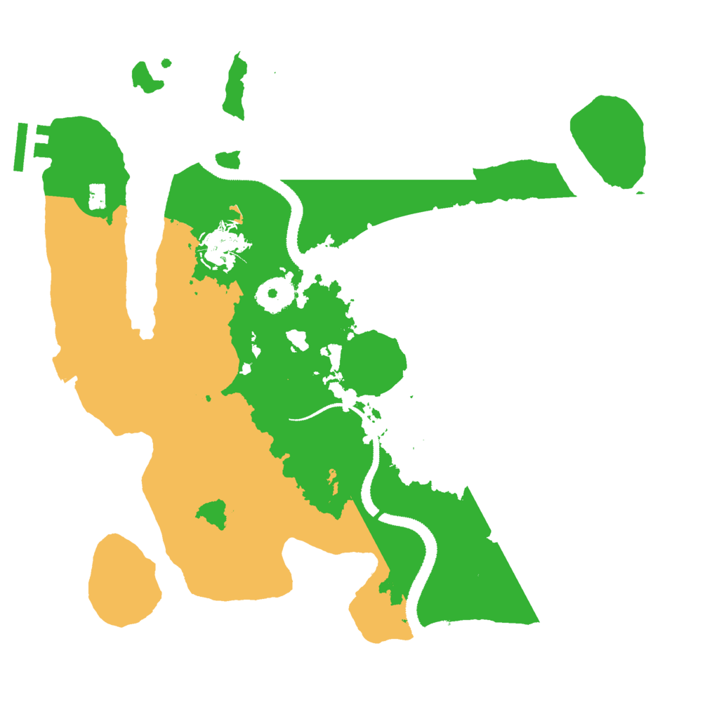 Biome Rust Map: Procedural Map, Size: 3000, Seed: 100208518