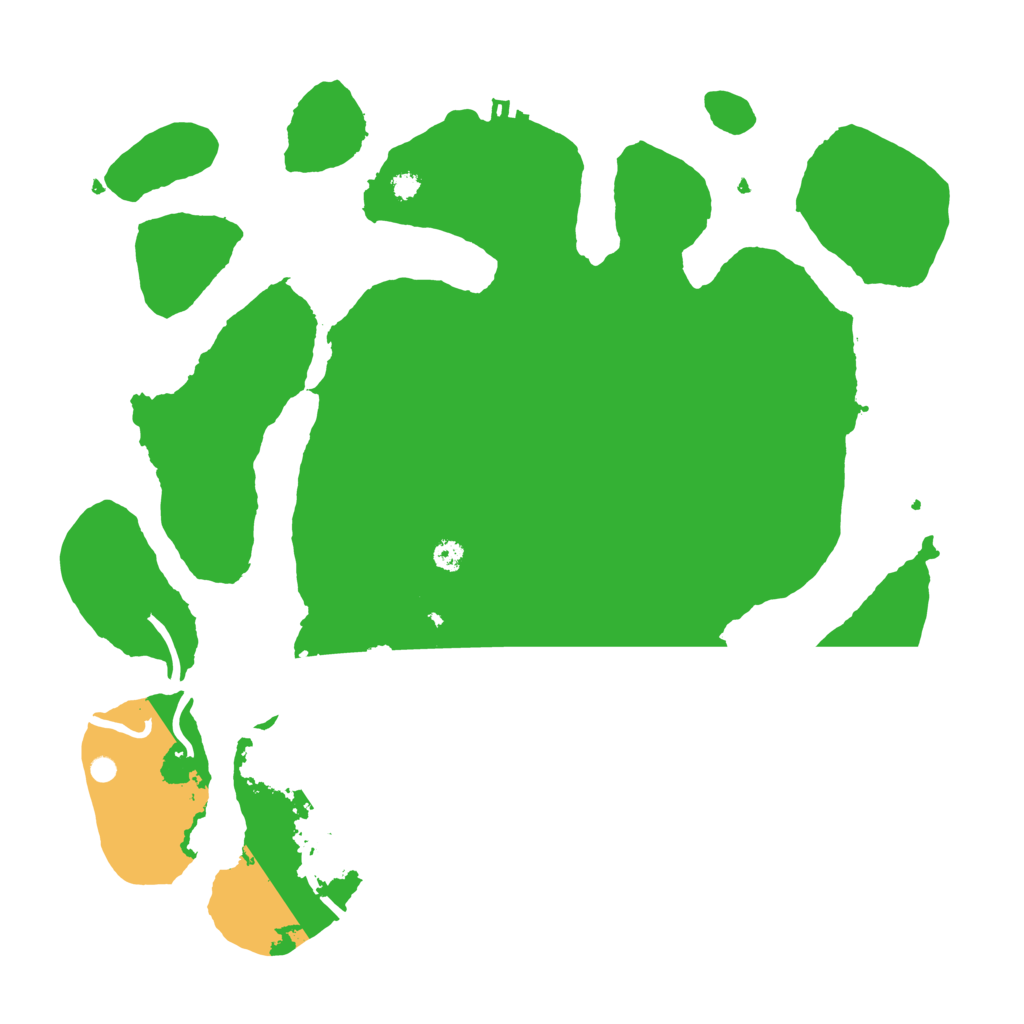 Biome Rust Map: Procedural Map, Size: 3500, Seed: 51121