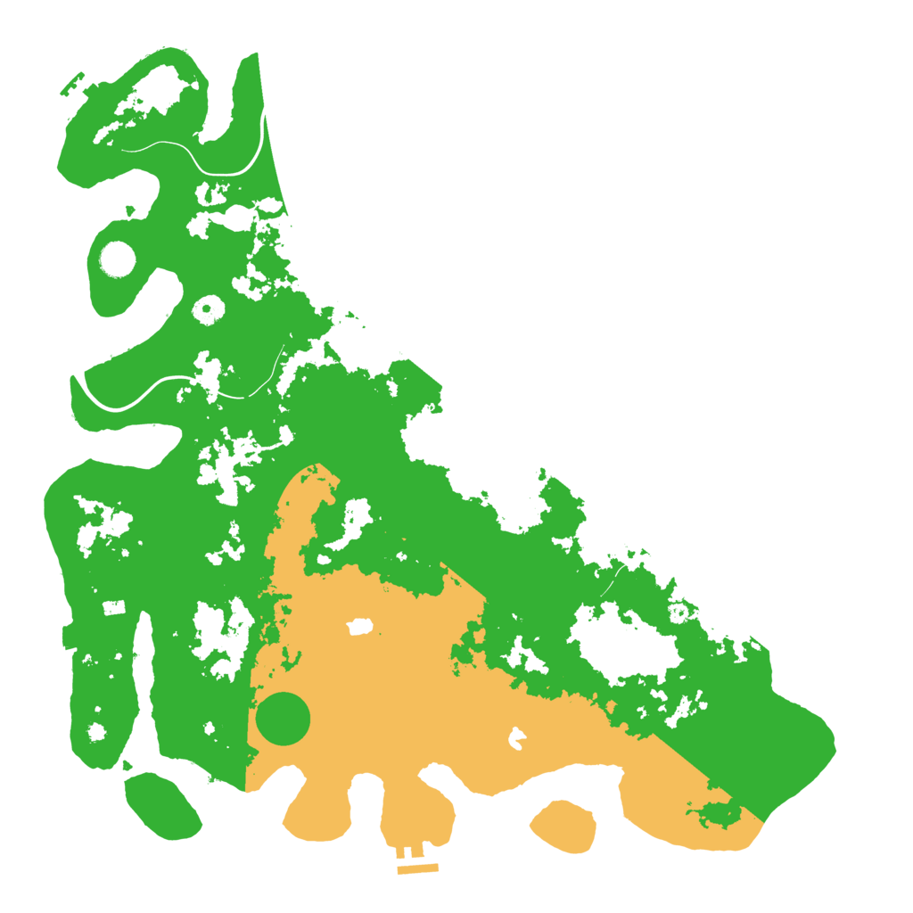 Biome Rust Map: Procedural Map, Size: 4500, Seed: 110511