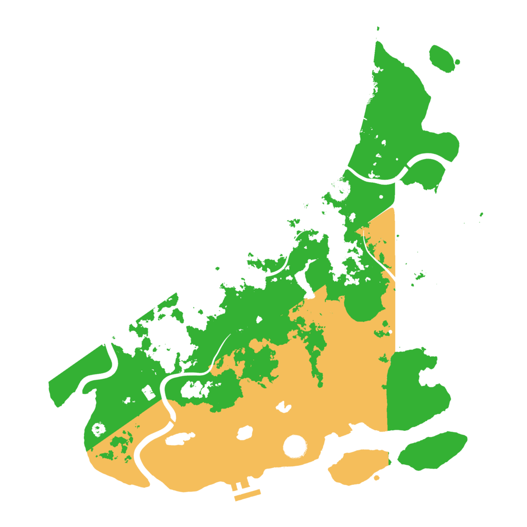 Biome Rust Map: Procedural Map, Size: 4000, Seed: 23453464