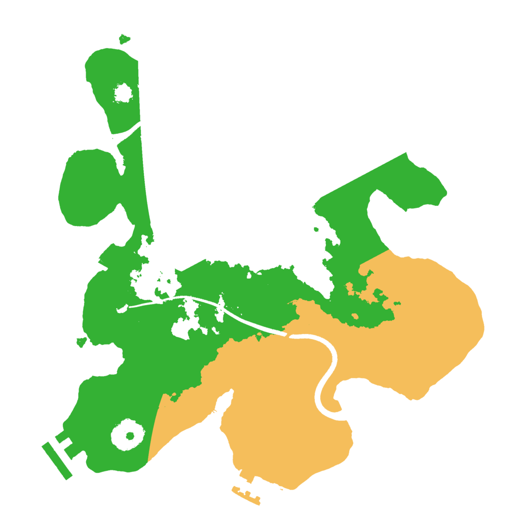 Biome Rust Map: Procedural Map, Size: 2500, Seed: 1524959088