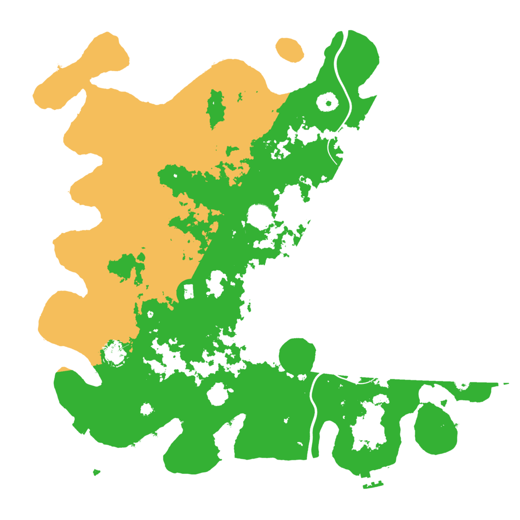 Biome Rust Map: Procedural Map, Size: 3850, Seed: 19234