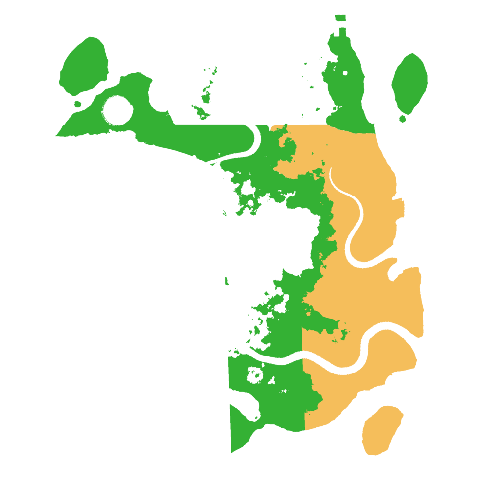 Biome Rust Map: Procedural Map, Size: 3000, Seed: 1178509302