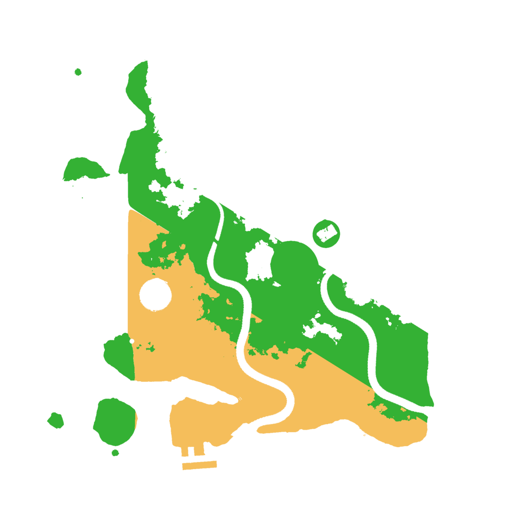 Biome Rust Map: Procedural Map, Size: 3000, Seed: 20081215