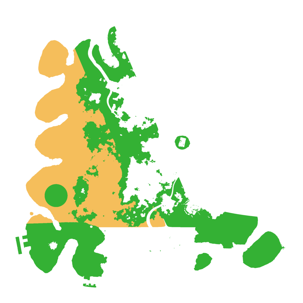 Biome Rust Map: Procedural Map, Size: 3500, Seed: 423588694