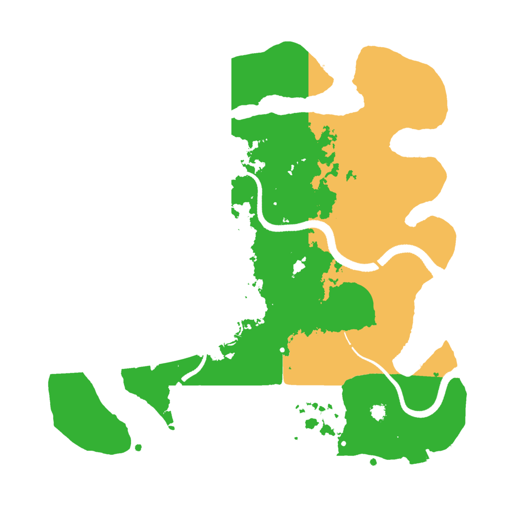 Biome Rust Map: Procedural Map, Size: 3000, Seed: 72140712