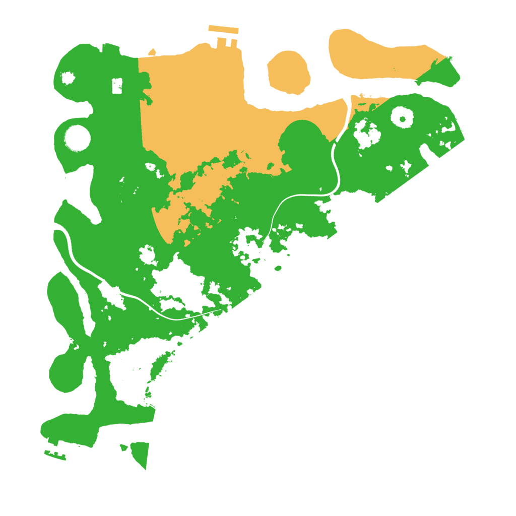 Biome Rust Map: Procedural Map, Size: 3500, Seed: 256482