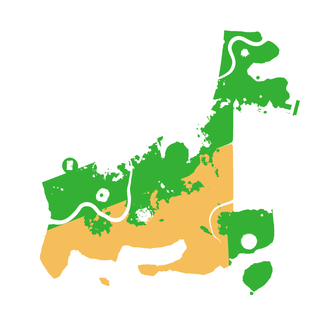 Biome Rust Map: Procedural Map, Size: 3500, Seed: 247136458