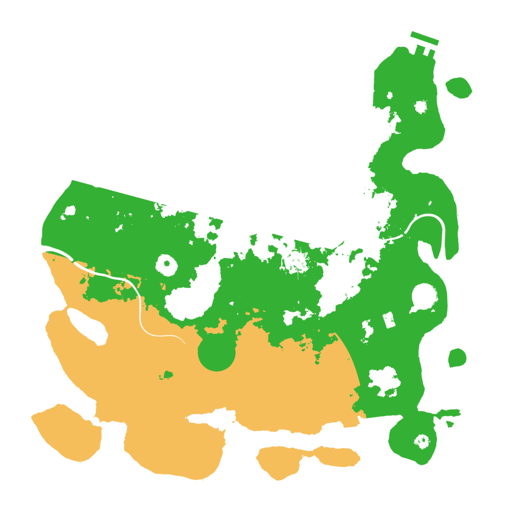 Biome Rust Map: Procedural Map, Size: 3600, Seed: 287144374