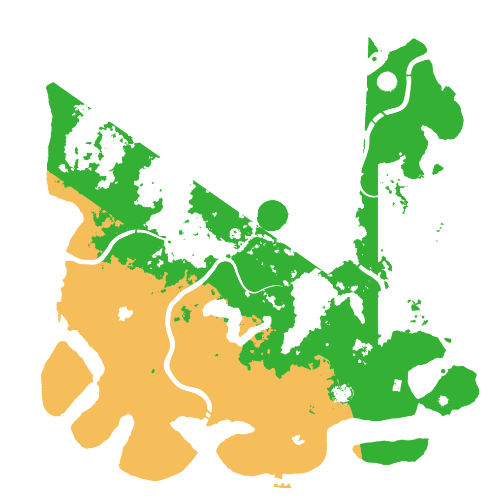 Biome Rust Map: Procedural Map, Size: 4500, Seed: 4389