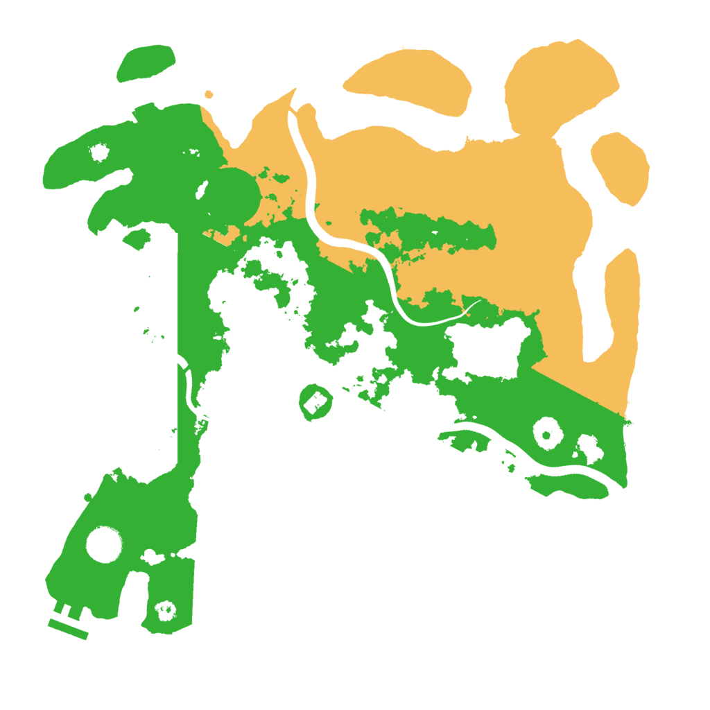 Biome Rust Map: Procedural Map, Size: 3500, Seed: 867
