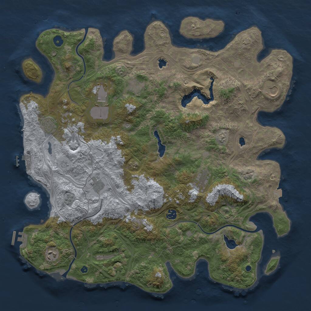 Rust Map: Procedural Map, Size: 4500, Seed: 1772193476, 15 Monuments