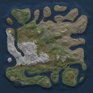 Thumbnail Rust Map: Procedural Map, Size: 4500, Seed: 1772193476, 18 Monuments