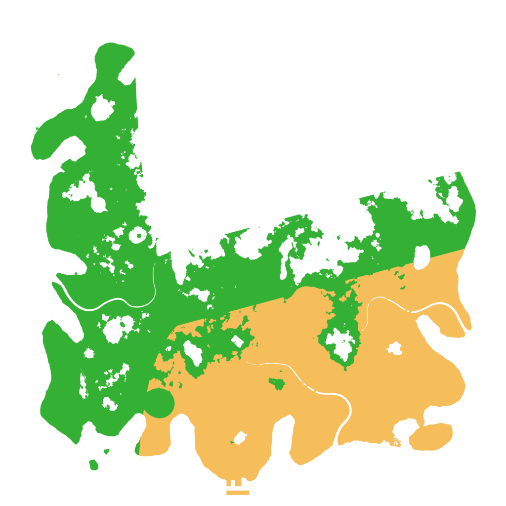 Biome Rust Map: Procedural Map, Size: 4500, Seed: 46373525