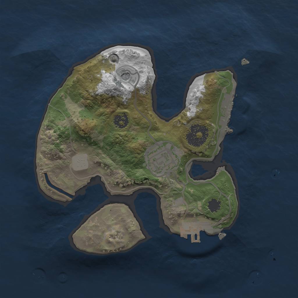 Rust Map: Procedural Map, Size: 2000, Seed: 67809, 9 Monuments