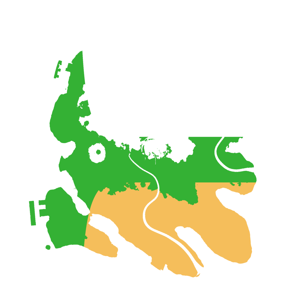 Biome Rust Map: Procedural Map, Size: 2500, Seed: 400879902