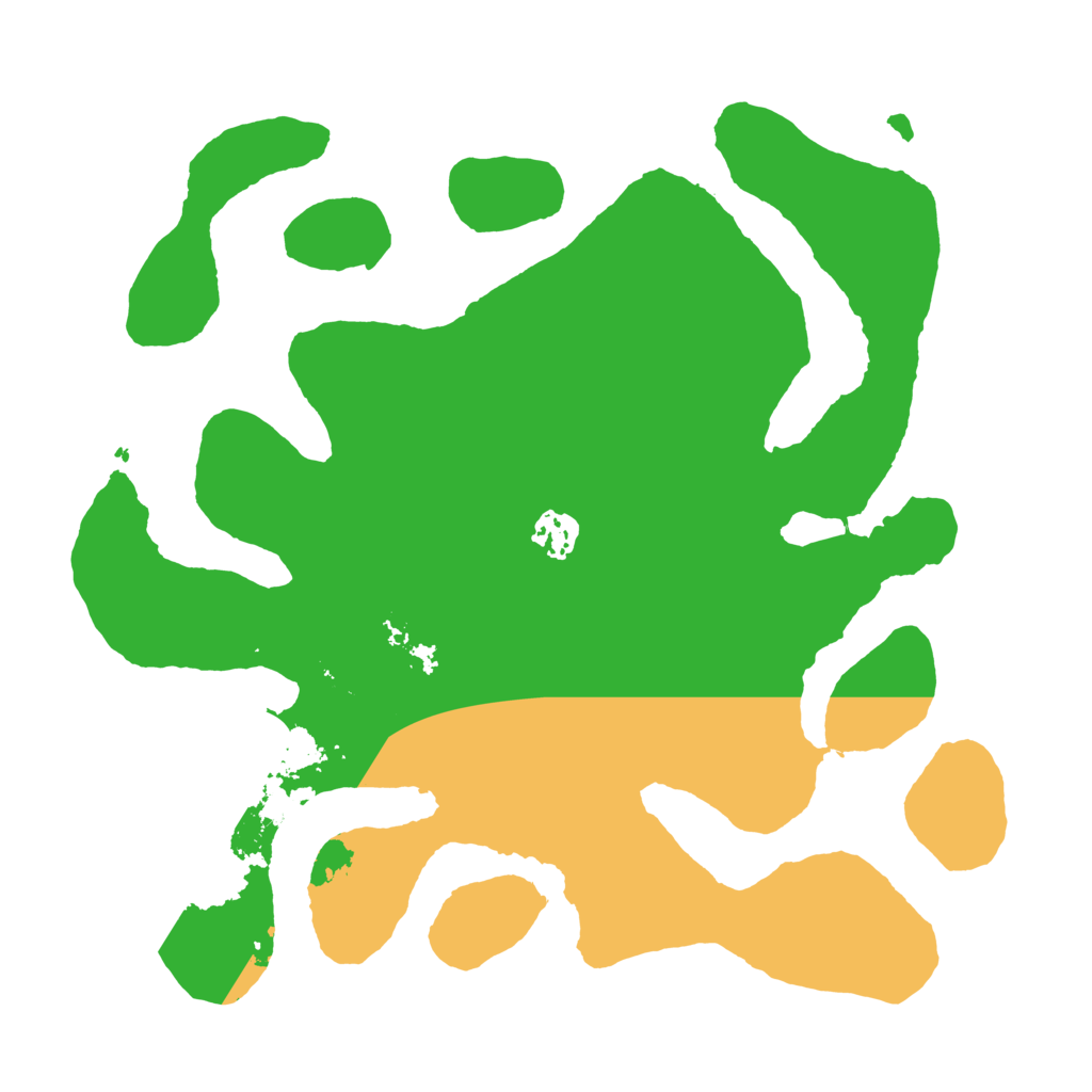 Biome Rust Map: Barren, Size: 3500, Seed: 130