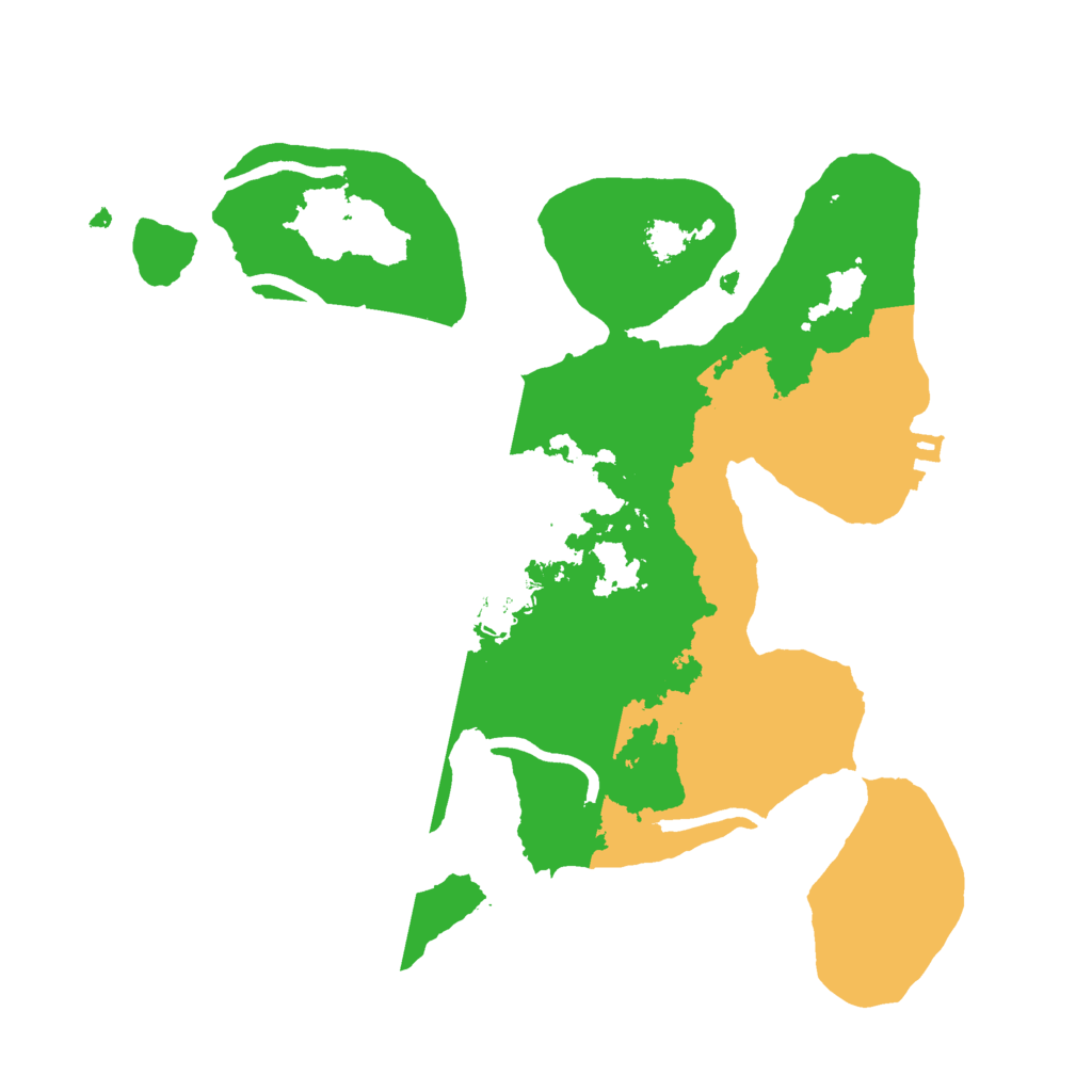 Biome Rust Map: Procedural Map, Size: 2500, Seed: 499792214