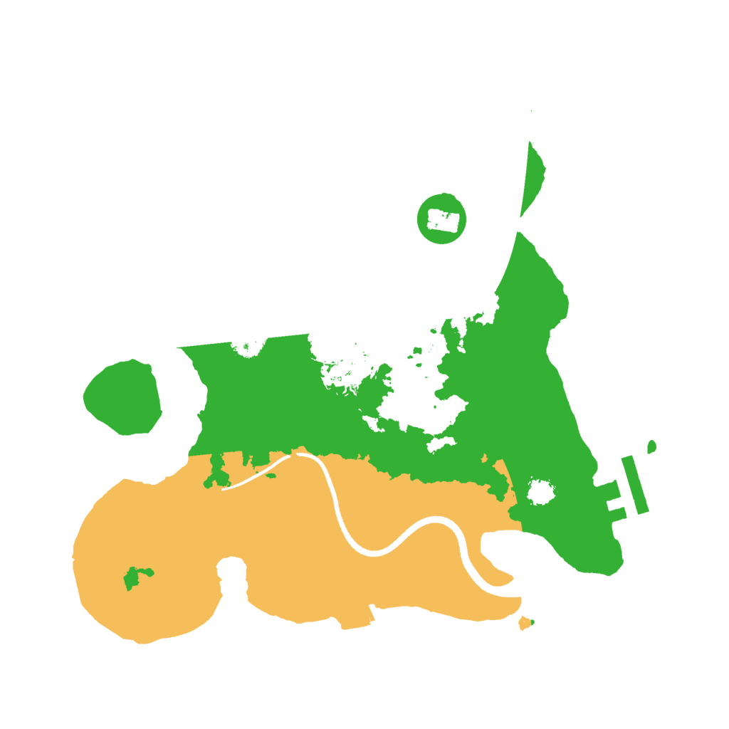 Biome Rust Map: Procedural Map, Size: 2500, Seed: 613862459