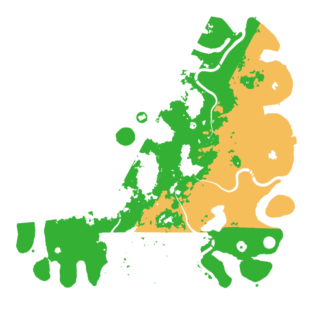 Biome Rust Map: Procedural Map, Size: 4500, Seed: 417967479