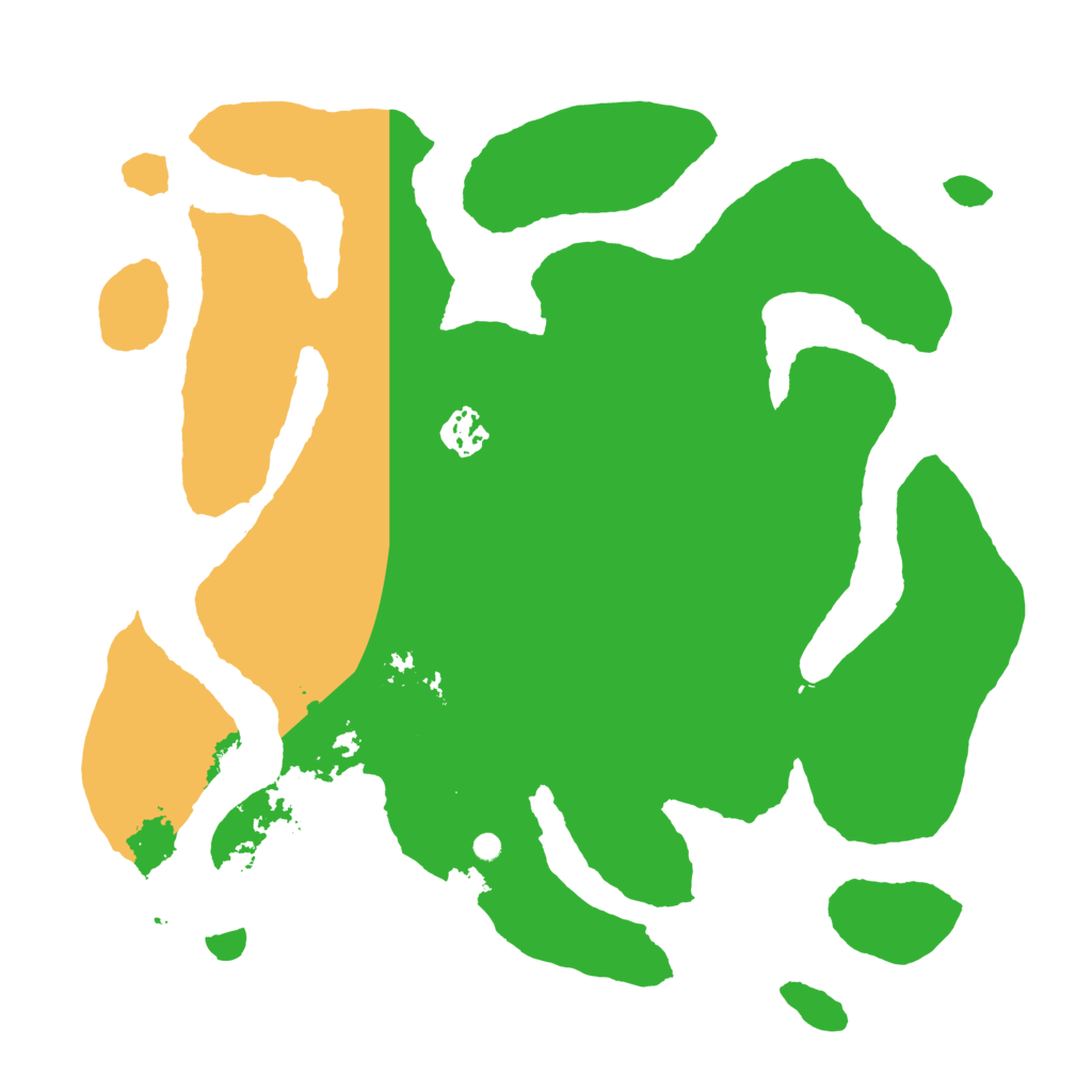 Biome Rust Map: Barren, Size: 3500, Seed: 91610731