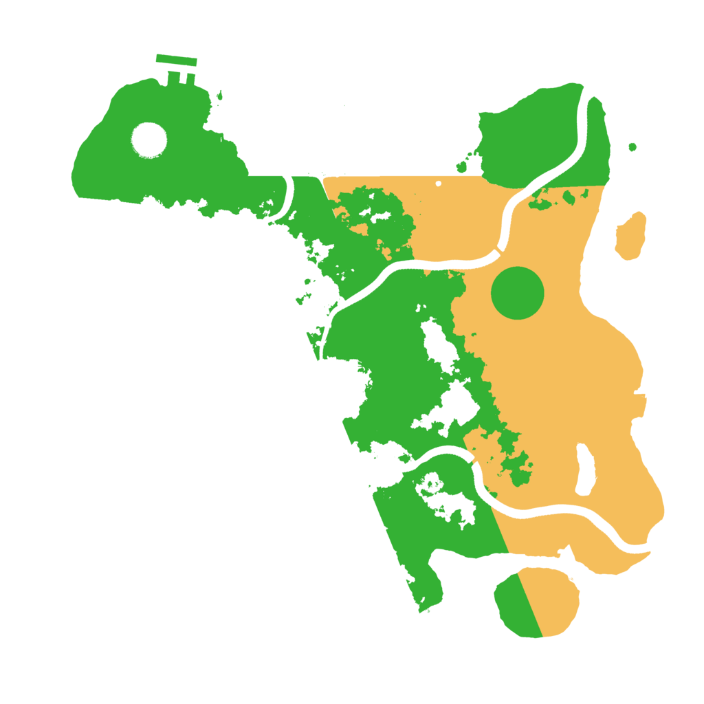 Biome Rust Map: Procedural Map, Size: 3500, Seed: 794215226