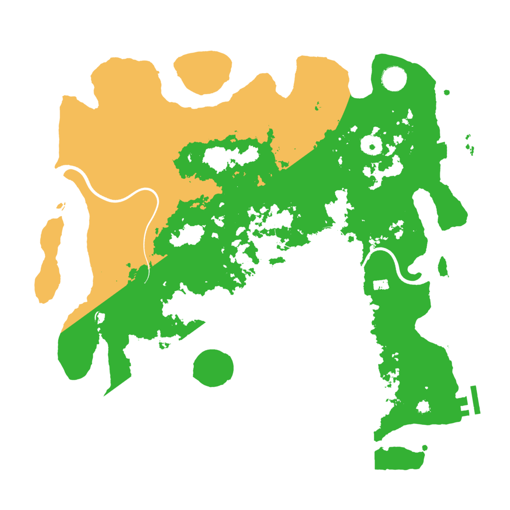 Biome Rust Map: Procedural Map, Size: 3600, Seed: 1132141