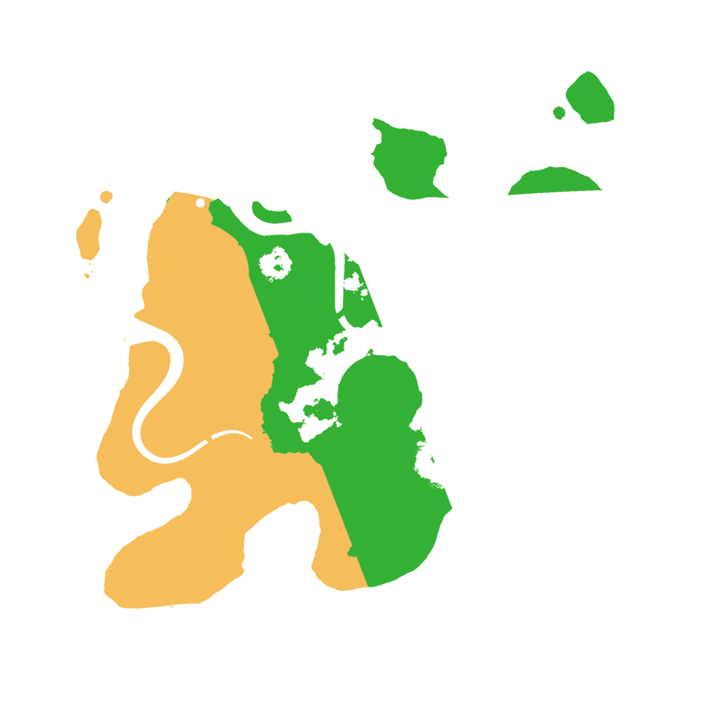 Biome Rust Map: Procedural Map, Size: 2300, Seed: 6201