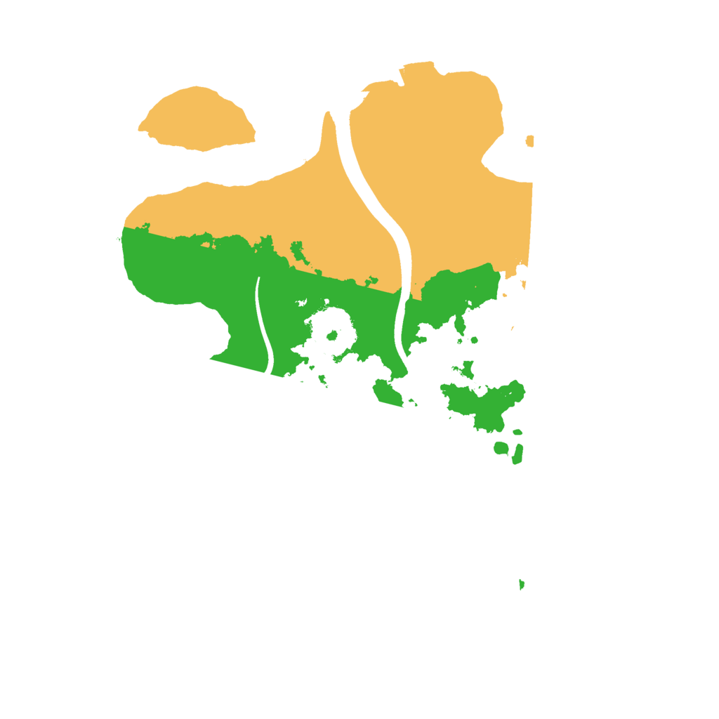 Biome Rust Map: Procedural Map, Size: 2400, Seed: 1069691010