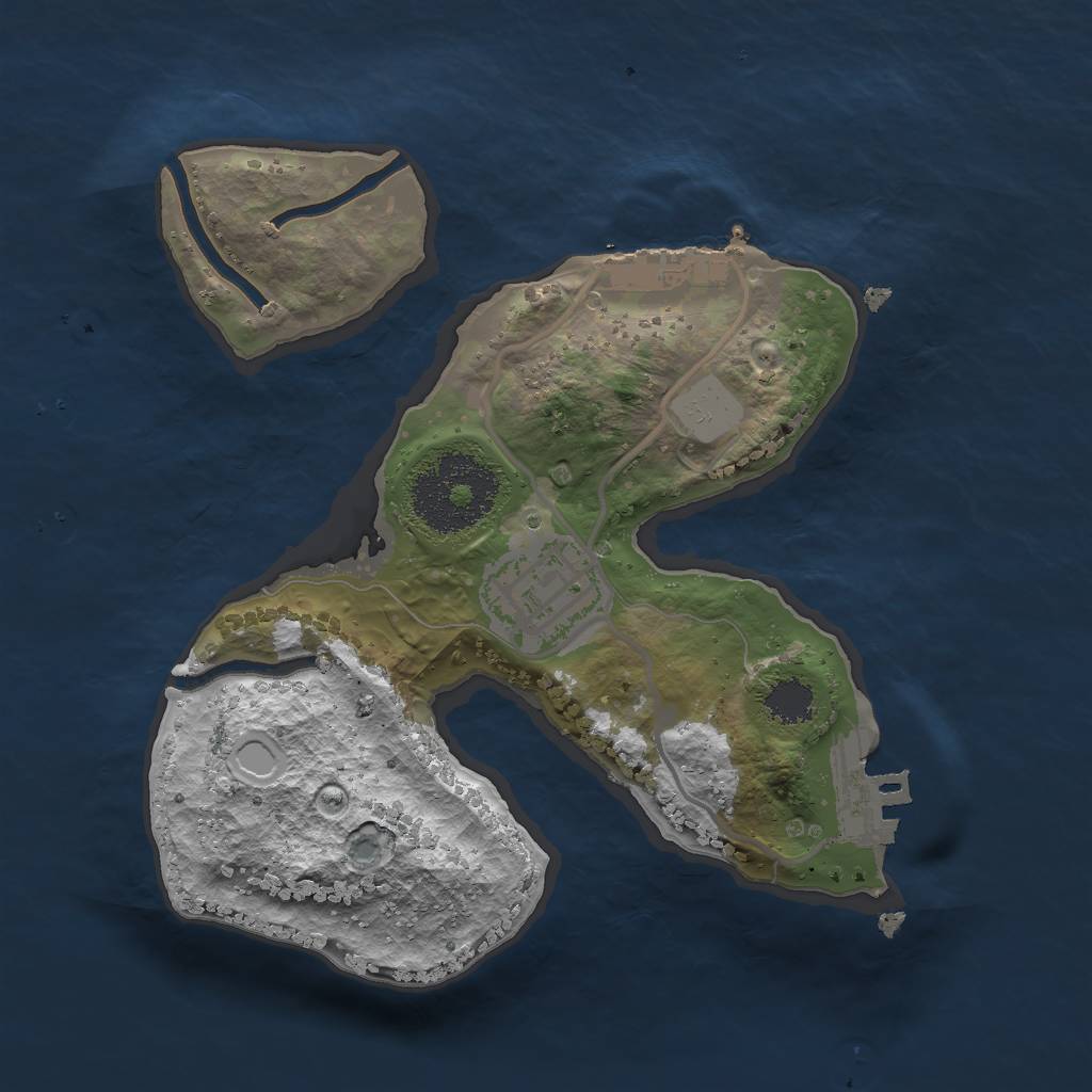 Rust Map: Procedural Map, Size: 2029, Seed: 2147483647, 8 Monuments